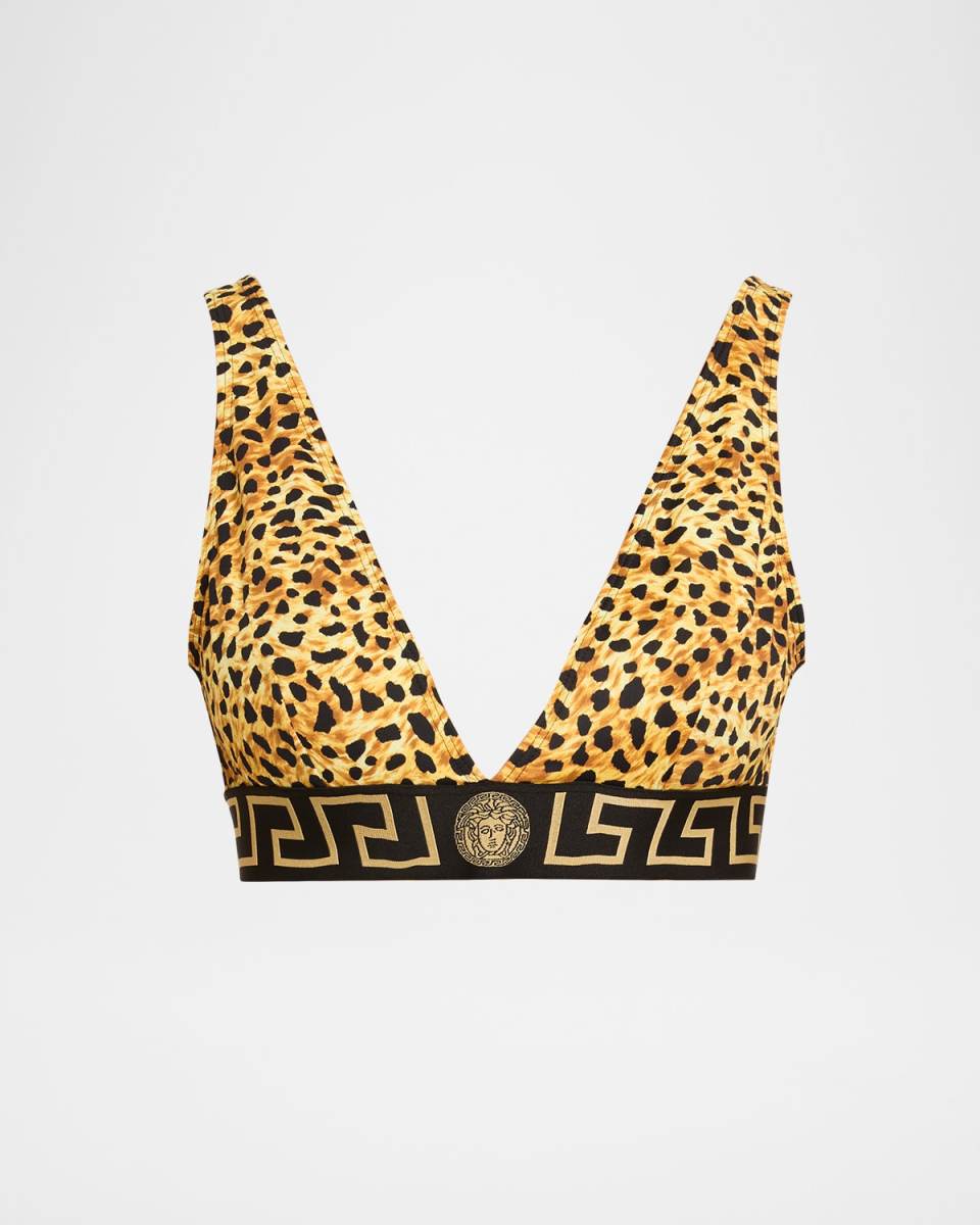 Cheetah Triangle Bikini Top